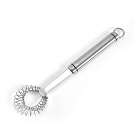 Spring Coil Whisk Egg Beater Stainless Steel Egg Frothier Milk Blender Kitchen Utensils for Whisking Beating Stirring Hand Held Sauce Stirrer Fro