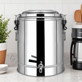 SOGA 35L Stainless Steel Insulated Stock Pot Dispenser Hot & Cold Beverage Container With Tap