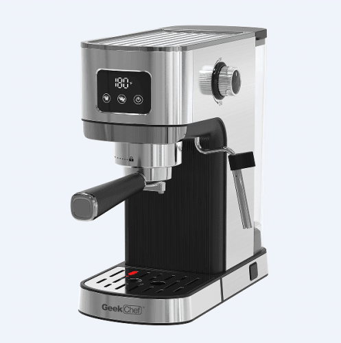 1350W Semi-Automatic Espresso Machine 20Bar (ULKA) High Pressure Pump Extraction 1 / 2 Cappuccino or Latte ESE POD Capsule Filter Steam Bar 1.5L 1350W Semi-Automatic Espresso Machine 20Bar (ULKA) High Pressure Pump Extraction 1 / 2 Cappuccino or Latte ESE POD Capsule Filter Steam Bar 1.5L
