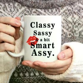 1pc 11oz Ceramic Coffee Mug, Insulated, Reusable, Machine Washable, Multipurpose Fun Kitchen Utensil Pattern, for