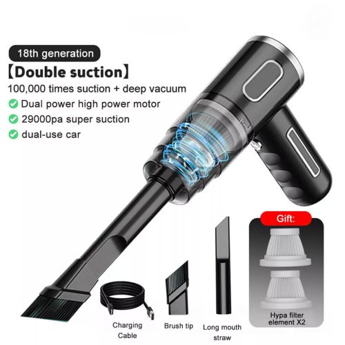 Cordless Hand-Held Vacuum Cleaner Mini Portable Car Auto Home Wireless Handheld Vacuum Cordless, Portable Car Vacuum Cleaner With Powerful Suctio