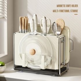 Knife Block Holder, Universal Knife Block, Kitchen Knife Holder, Kitchen Knife Rack Shelf (colour: yellow)