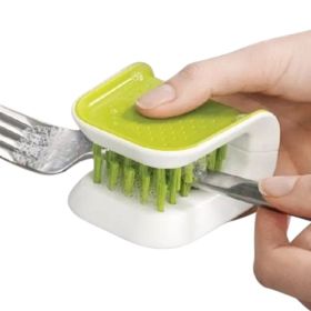 Kitchen Knife and Cutlery Cleaning Brush (Type: Style B, Color: Green)