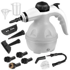 Grenade Steam Cleaner, Pressurized Handheld Cleaner For Household Use, Equipped With 12 Accessories, For Multiple Surfaces And A Powerful Home St (Option: Offwhite)