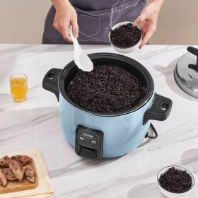 Commercial Rice Cooker 50-Cup Non-Stick Pot 10L 24H Keep Warm Restaurant (Option: Blue)